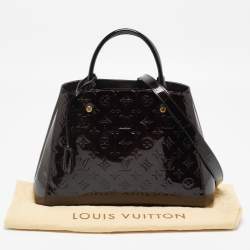 Pre Owned Louis Vuitton Amarante Monogram Vernis Montaigne MM Bag