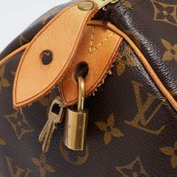 Pre Owned Louis Vuitton Monogram Canvas Speedy 30 Bag