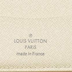 Pre Owned Louis Vuitton Damier Azur Canvas Compact Zippy Wallet