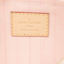 Louis Vuitton Damier Azur Canvas Neverfull Zipped Clutch 