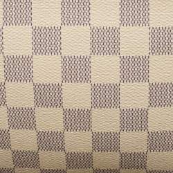 Louis Vuitton Damier Azur Canvas Neverfull Zipped Clutch 
