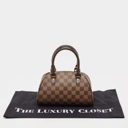 Pre Owned Louis Vuitton Damier Ebene Canvas Mini Ribera Bag