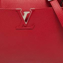 Pre Owned Louis Vuitton Rubis Taurillon Leather Capucines PM Bag