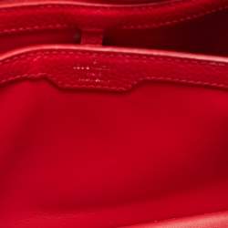 Pre Owned Louis Vuitton Rubis Taurillon Leather Capucines PM Bag