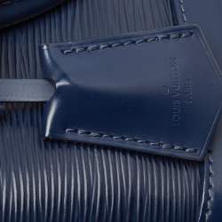 Pre Owned Louis Vuitton Myrtille Blue Epi Leather Alma BB Bag
