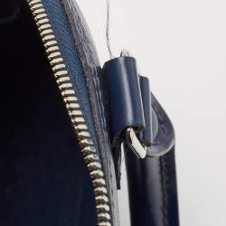 Pre Owned Louis Vuitton Myrtille Blue Epi Leather Alma BB Bag