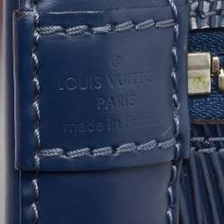 Pre Owned Louis Vuitton Myrtille Blue Epi Leather Alma BB Bag