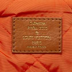 Pre Owned Louis Vuitton Blue Monogram Jacquard Fabric and Leather Limited Edition Aviator Bag      
