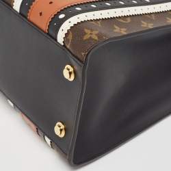 Pre Owned Louis Vuitton Multicolor/Monogram Canvas and Brogues Leather City Steamer MM Bag