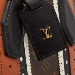 Pre Owned Louis Vuitton Multicolor/Monogram Canvas and Brogues Leather City Steamer MM Bag