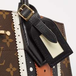 Pre Owned Louis Vuitton Multicolor/Monogram Canvas and Brogues Leather City Steamer MM Bag