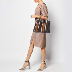 Pre Owned Louis Vuitton Multicolor/Monogram Canvas and Brogues Leather City Steamer MM Bag