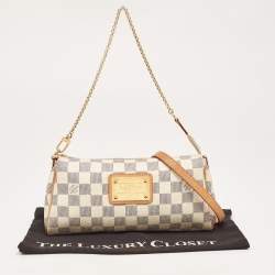 Pre Owned Louis Vuitton Damier Azur Canvas Eva Pochette Bag