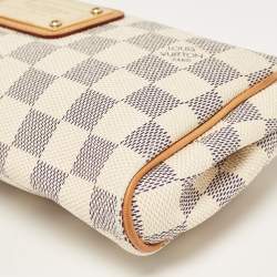 Pre Owned Louis Vuitton Damier Azur Canvas Eva Pochette Bag
