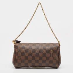 Pre Owned Louis Vuitton Damier Ebene Canvas Favorite PM Bag