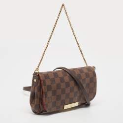 Pre Owned Louis Vuitton Damier Ebene Canvas Favorite PM Bag