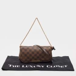 Pre Owned Louis Vuitton Damier Ebene Canvas Favorite PM Bag