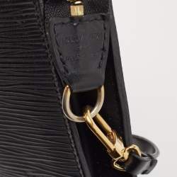 Pre Owned Louis Vuitton Black Epi Leather Pochette Accessoires Bag