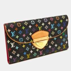 Louis Vuitton Black Monogram Multicolor Monogram Canvas Eugenie Wallet