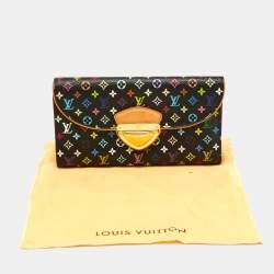 Louis Vuitton Black Monogram Multicolor Monogram Canvas Eugenie Wallet