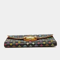 Louis Vuitton Black Monogram Multicolor Monogram Canvas Eugenie Wallet