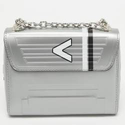 Louis Vuitton Grey Leather Spaceship Twist PM Bag