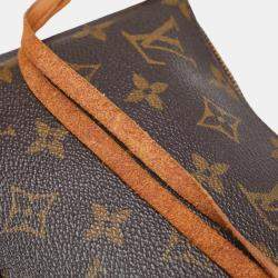 Pre Owned Louis Vuitton Brown Canvas Monogram Pochette Accessoires Shoulder Bag