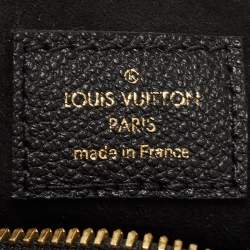 Pre Owned Louis Vuitton Black Empreinte Monogram Leather Speedy Bandouliere 20 Bag