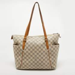 Pre Owned Louis Vuitton Damier Azur Canvas Totally MM Bag