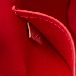 Pre Owned Louis Vuitton Cerise Monogram Vernis Alma PM Bag