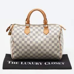 Louis Vuitton Damier Azur Canvas Speedy 30 Bag