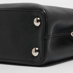 مملوكة مسبقًا Louis Vuitton Black/Beige Taurillon Leather and Python Capucines BB Bag