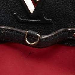 مملوكة مسبقًا Louis Vuitton Black/Beige Taurillon Leather and Python Capucines BB Bag