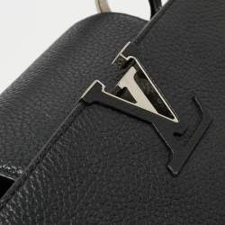 مملوكة مسبقًا Louis Vuitton Black/Beige Taurillon Leather and Python Capucines BB Bag