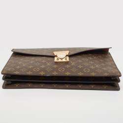 Pre Owned Louis Vuitton Monogram Canvas Serviette Conseiller Business Briefcase