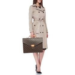 Pre Owned Louis Vuitton Monogram Canvas Serviette Conseiller Business Briefcase