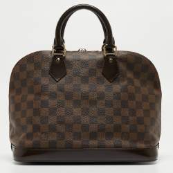 Pre Owned Louis Vuitton Damier Ebene Canvas Alma PM Bag