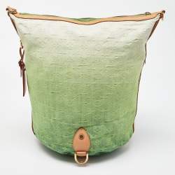 Pre Owned Louis Vuitton Vert Ombre Monogram Denim Sunburst Limited Edition PM Bag