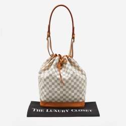 Pre Owned Louis Vuitton Damier Azur Canvas Noe Bag