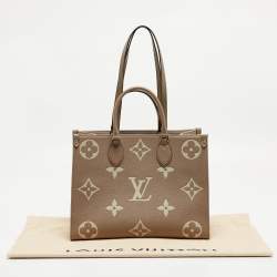 Pre Owned Louis Vuitton Bicolor Monogram Empriente Leather Giant Onthego MM Bag