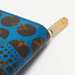 Louis Vuitton x Yayoi Kusama Monogram Canvas Limited Edition Cosmic Pumpkin Dots Zippy Wallet