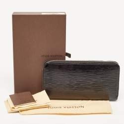Louis Vuitton Black Electric Epi Leather Zippy Wallet