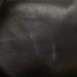 Pre Owned Louis Vuitton Black/Beige Leather and Python Capucines MM Bag