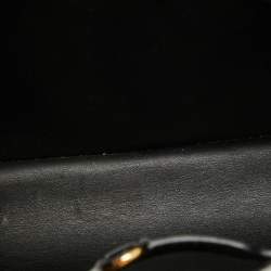 Pre Owned Louis Vuitton Black/Beige Leather and Python Capucines MM Bag