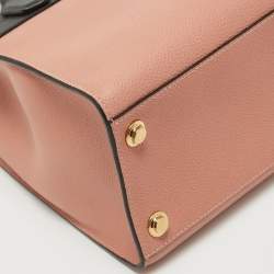 Pre Owned Louis Vuitton Pink/Black Leather City Steamer PM Bag