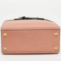 Pre Owned Louis Vuitton Pink/Black Leather City Steamer PM Bag