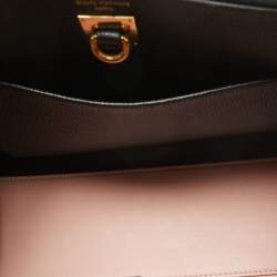 Pre Owned Louis Vuitton Pink/Black Leather City Steamer PM Bag