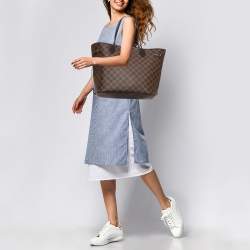 Louis Vuitton Damier Ebene Canvas Neverfull MM Bag