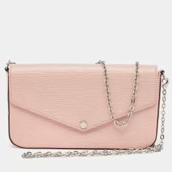 Louis Vuitton Rose Ballerine Epi Leather Pochette Felicie Bag