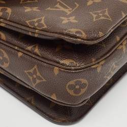 Pre Owned Louis Vuitton Monogram Canvas Pochette Metis Bag